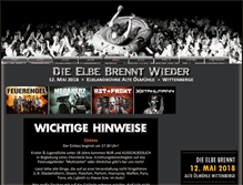 Tablet Screenshot of die-elbe-brennt.de